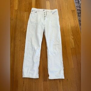 Agolde Harper Midrise White Jeans